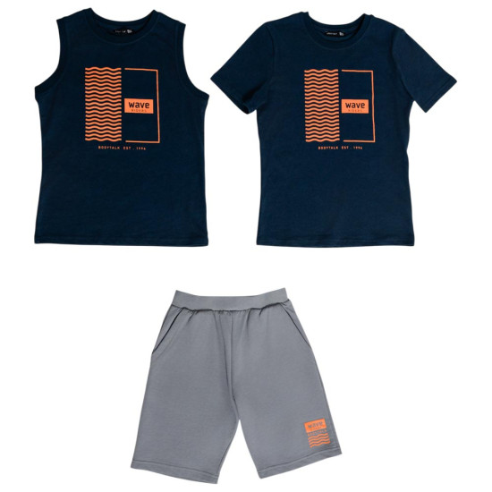 Bodytalk Παιδικό σετ Boys Tank Top & T-Shirt & Long Shorts